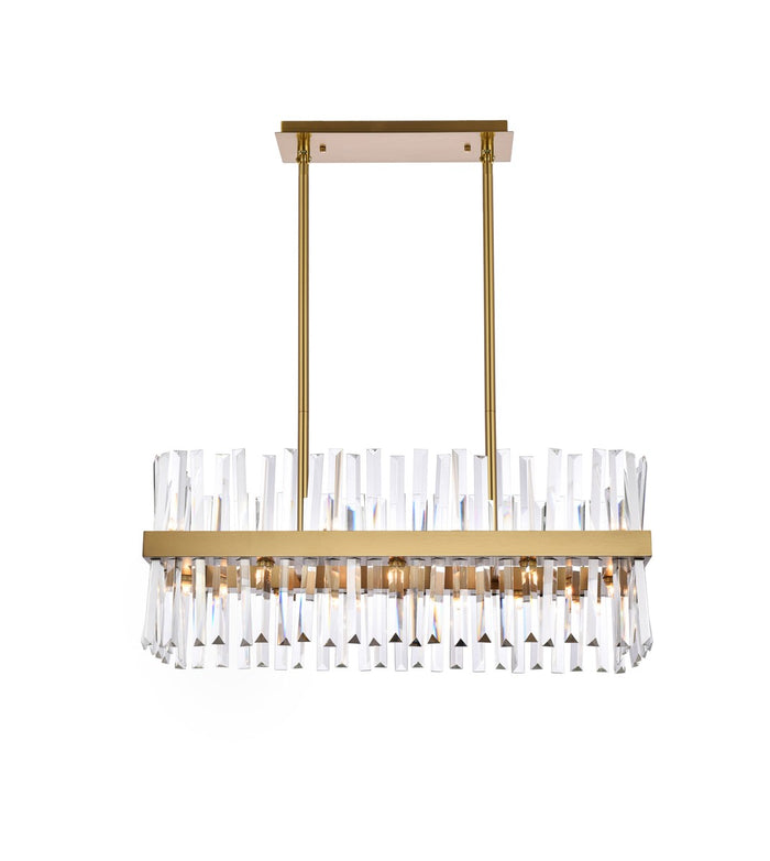 Elegant Lighting 16 Light Chandelier from the Serephina collection in Satin Gold finish