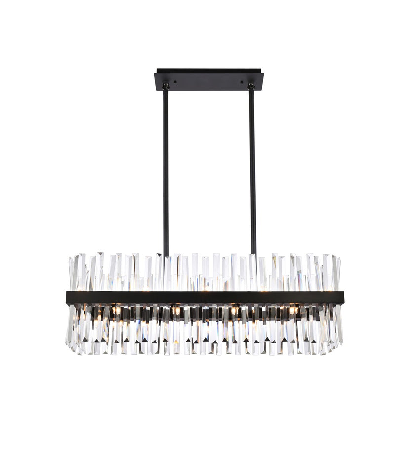 Elegant Lighting - 6200G36BK - 20 Light Chandelier - Serephina - black ...