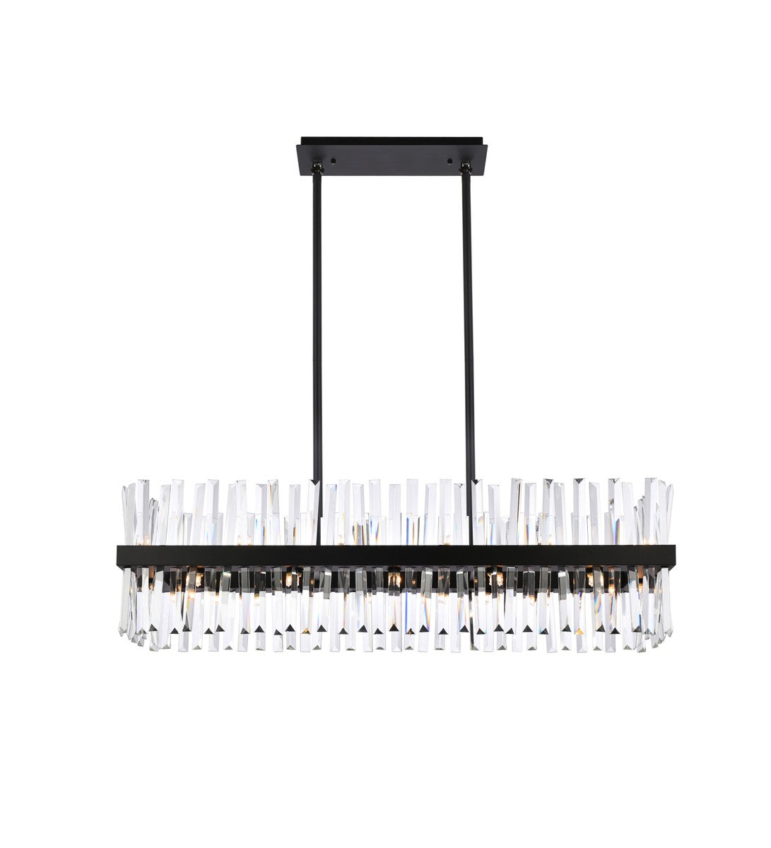 Elegant Lighting - 6200G42BK - 24 Light Chandelier - Serephina - black