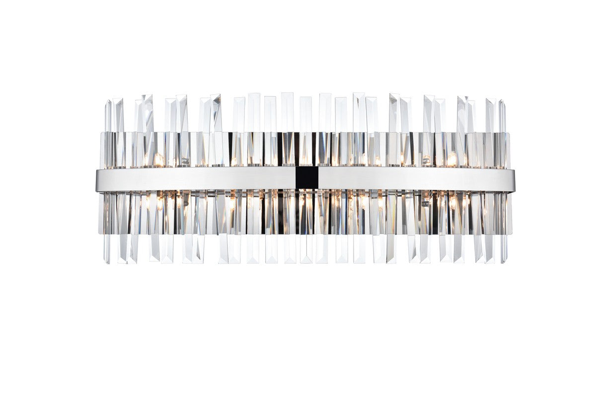 Elegant Lighting - 6200W30C - Eight Light Bath Sconce - Serephina - chrome