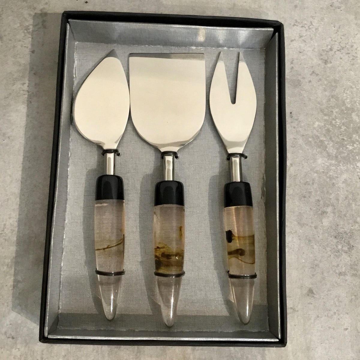 Design Shop Stainless Steel Oval Handle Cheese Set