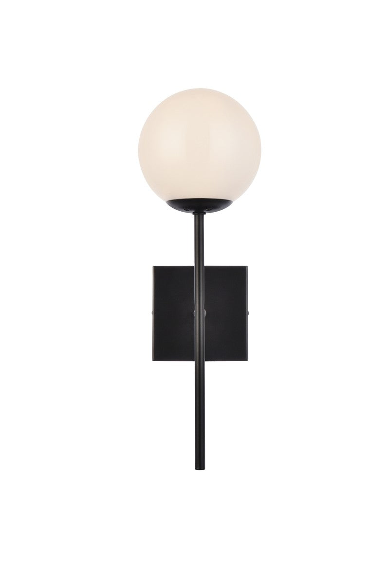 Elegant Lighting - LD2360BK - One Light Wall Sconce - Neri - Black and White