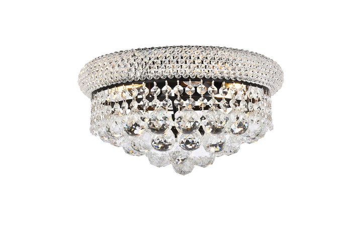 Elegant Lighting - V1800F14BK/RC - Six Light Flush Mount - Primo - Black And Clear