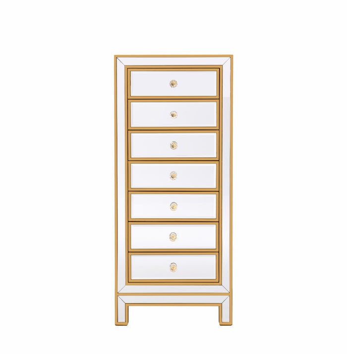 Elegant Lighting - MF72047G - Lingerie Chest - REFLEXION - Antique gold