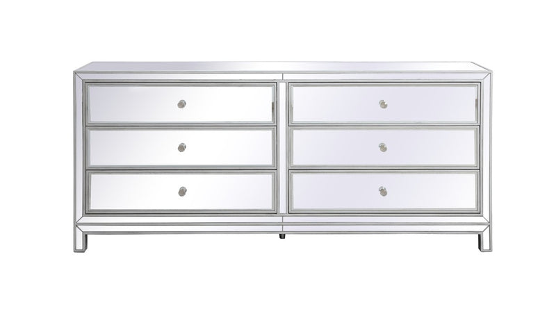 Elegant Lighting - MF73672S - Chest - Reflexion - Antique Silver