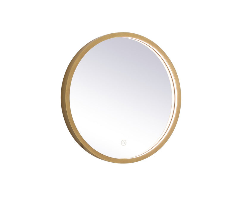Elegant Lighting - MRE6018BR - LED Mirror - Pier - Brass