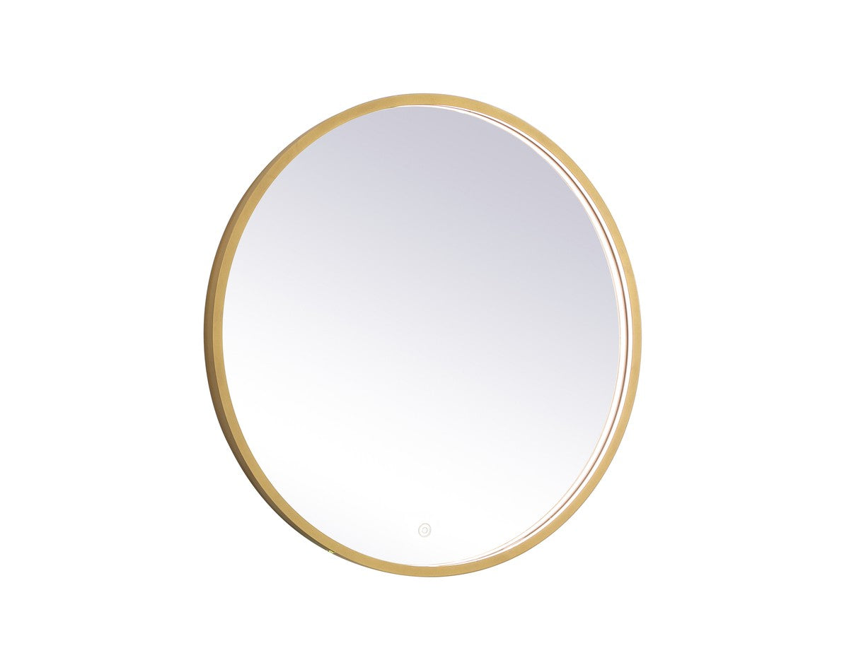 Elegant Lighting - MRE6028BR - LED Mirror - Pier - Brass