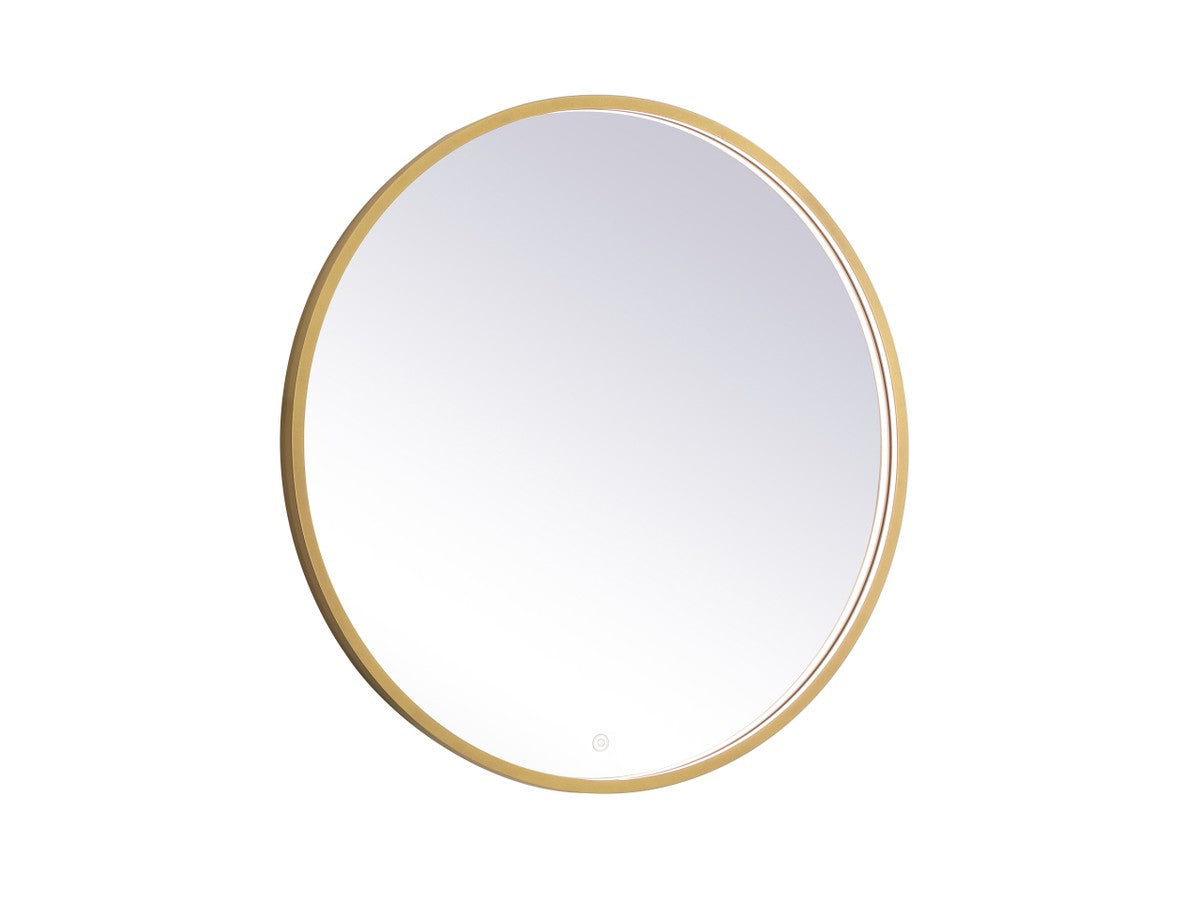 Elegant Lighting - MRE6032BR - LED Mirror - Pier - Brass