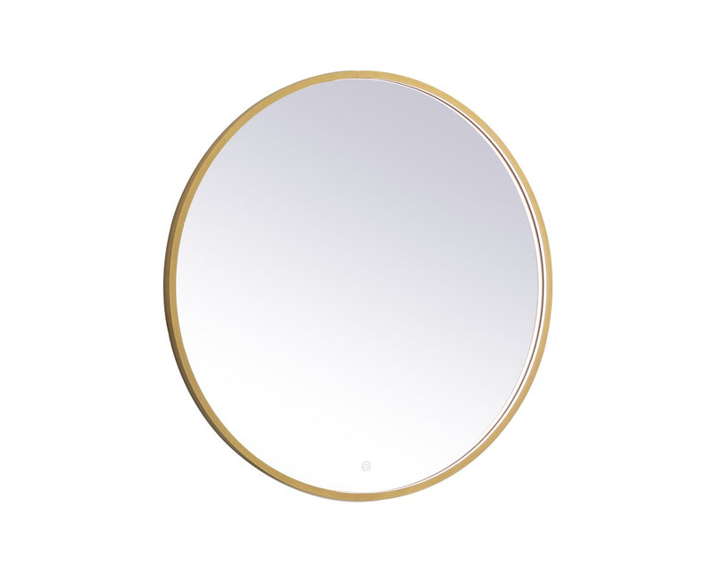 Elegant Lighting - MRE6036BR - LED Mirror - Pier - Brass