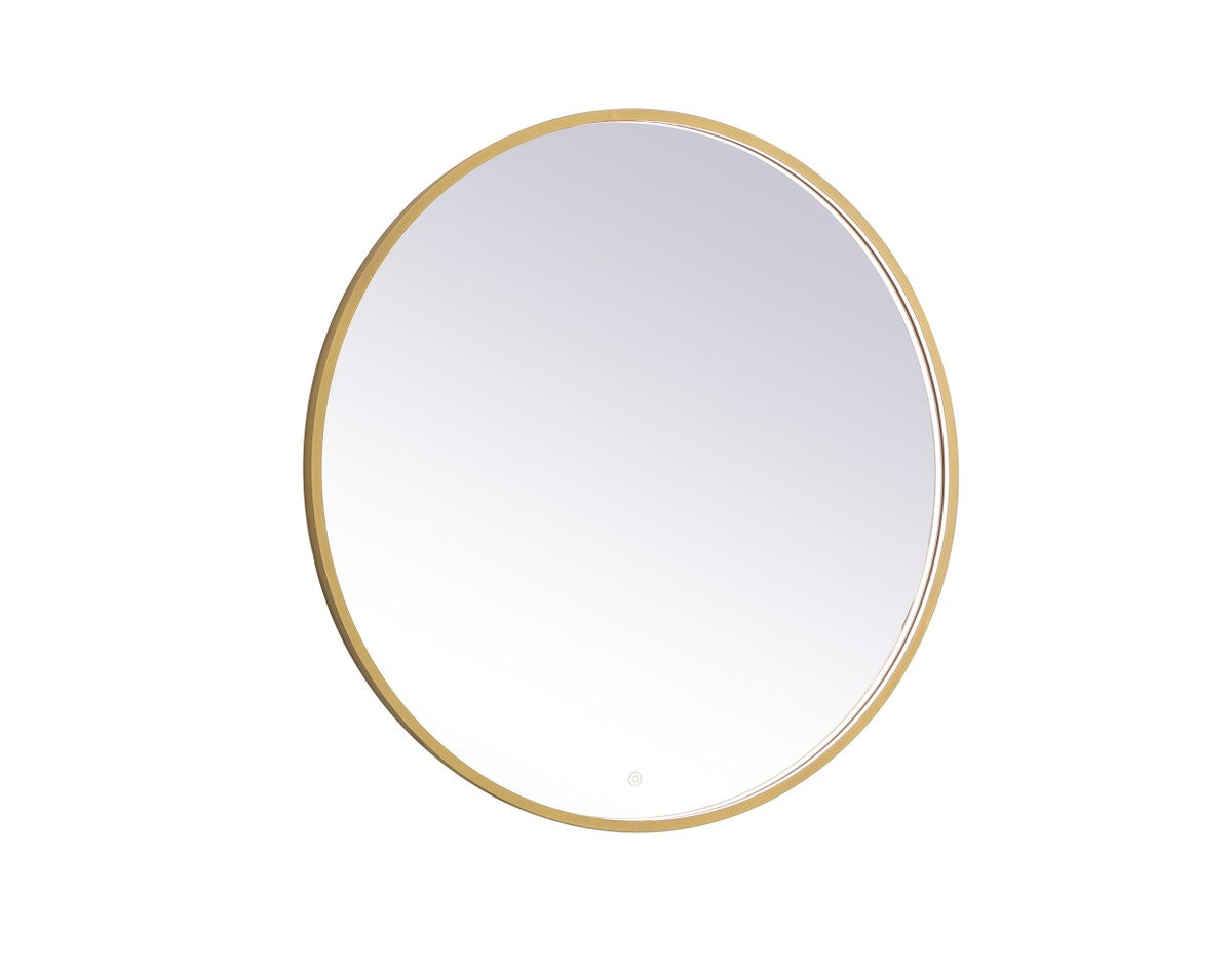 Elegant Lighting - MRE6039BR - LED Mirror - Pier - Brass