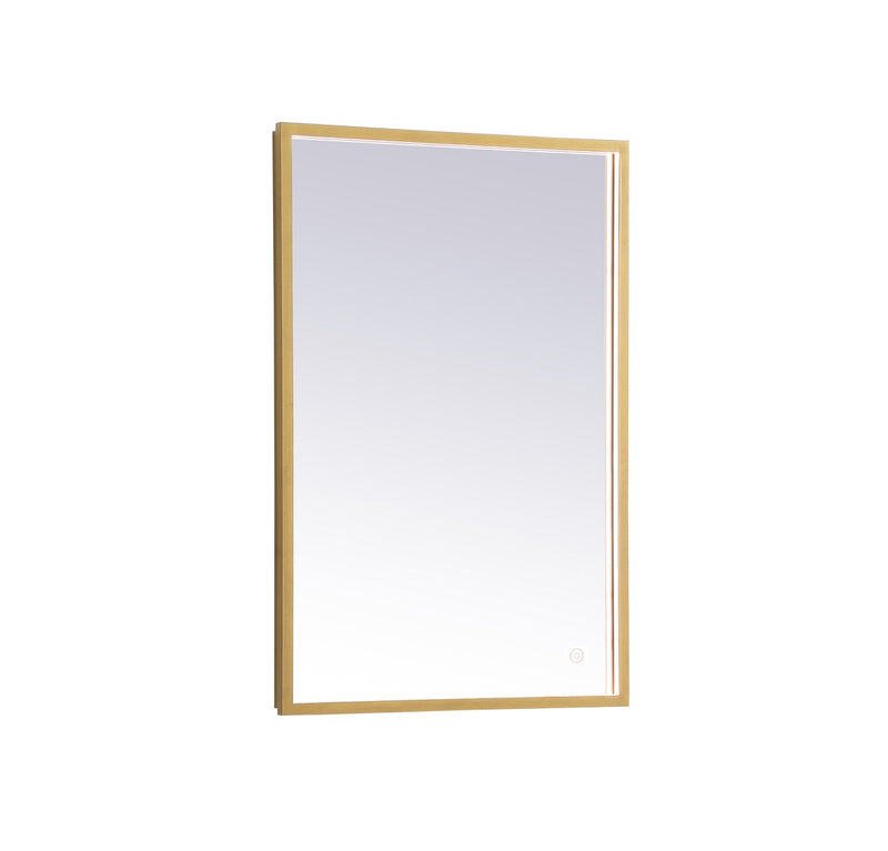 Elegant Lighting - MRE62030BR - LED Mirror - Pier - Brass