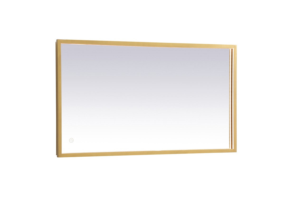 Elegant Lighting - MRE62036BR - LED Mirror - Pier - Brass