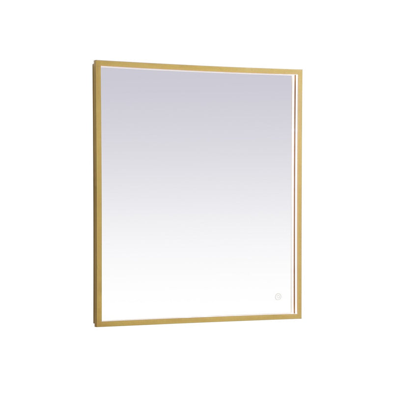 Elegant Lighting - MRE62730BR - LED Mirror - Pier - Brass
