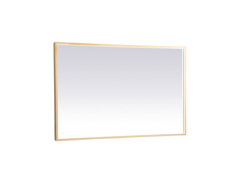 Elegant Lighting - MRE63048BR - LED Mirror - Pier - Brass