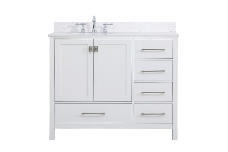 Elegant Lighting - VF18842WH-BS - Bathroom Vanity Set - Irene - White
