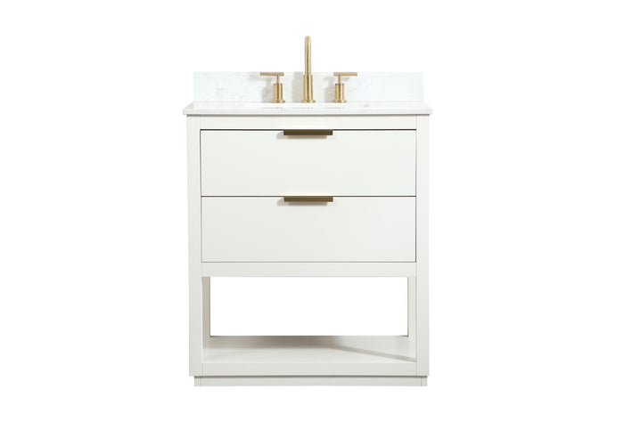 Elegant Lighting - VF19230WH-BS - Vanity Sink Set - Larkin - White