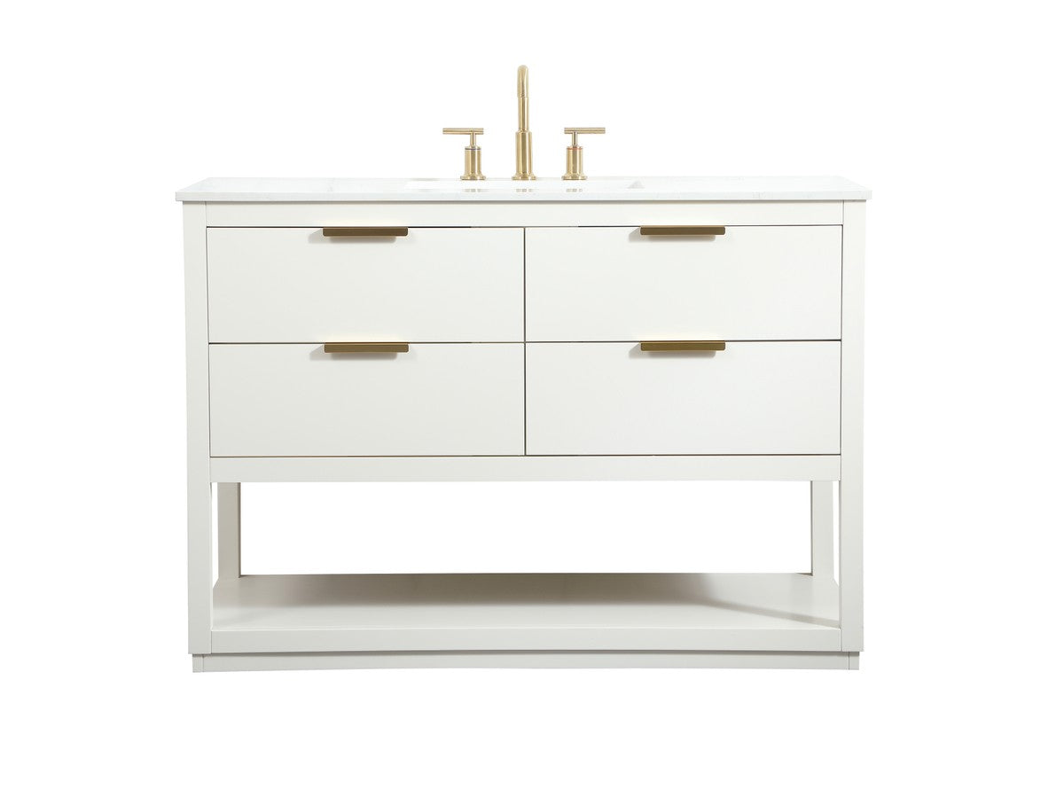 Elegant Lighting - VF19248WH - Vanity Sink Set - Larkin - white