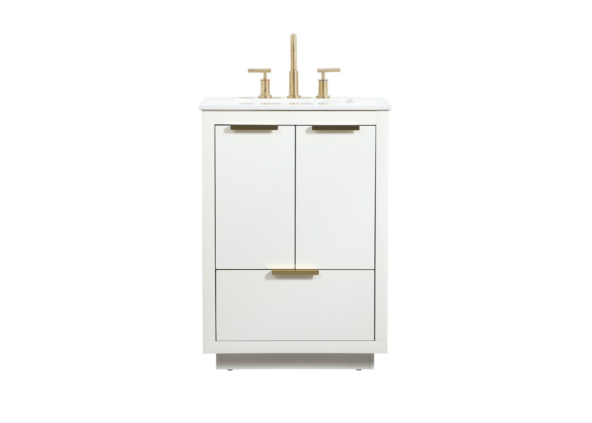 Elegant Lighting - VF19424WH - Vanity Sink Set - Blake - white