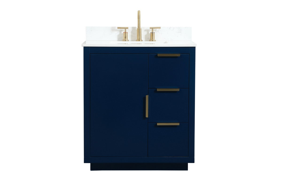 Elegant Lighting - VF19430BL-BS - Vanity Sink Set - Blake - blue