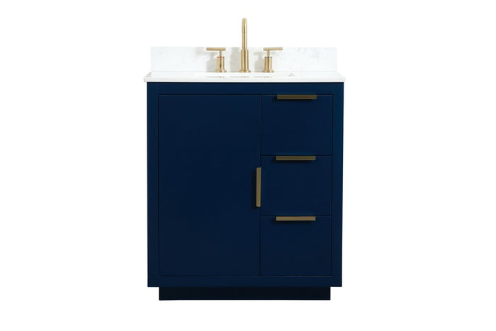 Elegant Lighting - VF19430BL-BS - Vanity Sink Set - Blake - blue