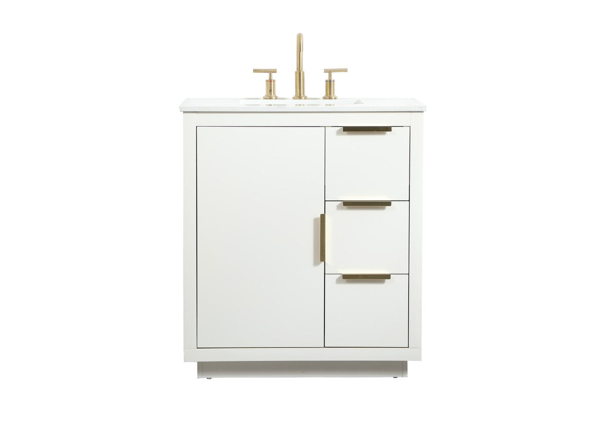 Elegant Lighting - VF19430WH - Vanity Sink Set - Blake - white