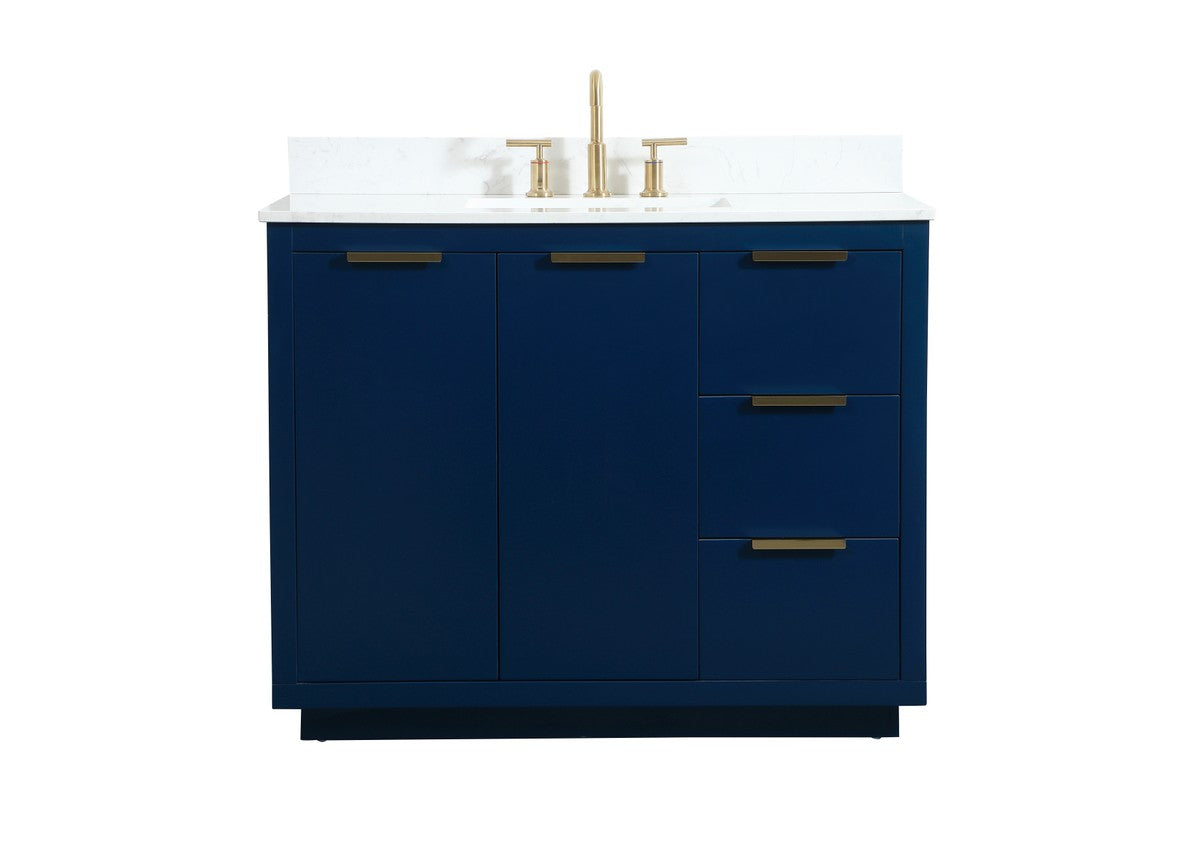 Elegant Lighting - VF19442BL-BS - Vanity Sink Set - Blake - blue