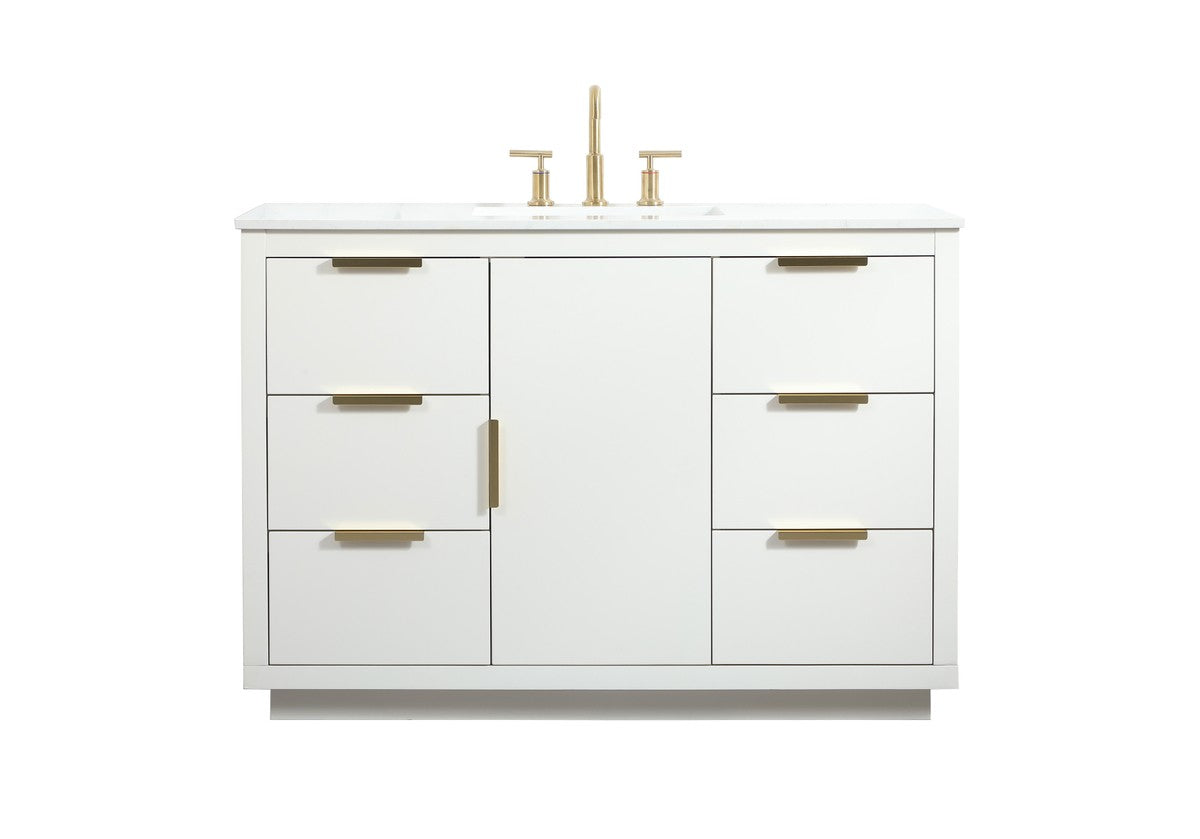 Elegant Lighting - VF19448WH - Vanity Sink Set - Blake - white