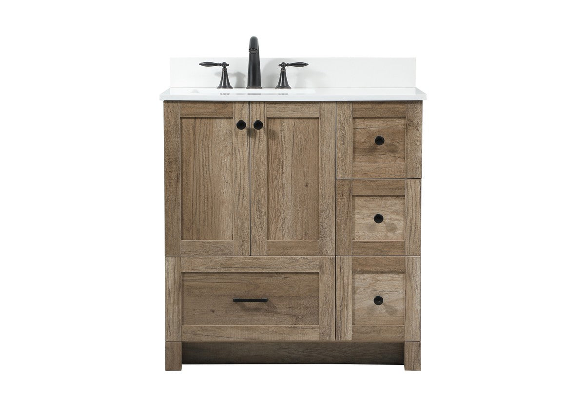 Elegant Lighting - VF2832NT-BS - Single Bathroom Vanity - Soma - natural oak