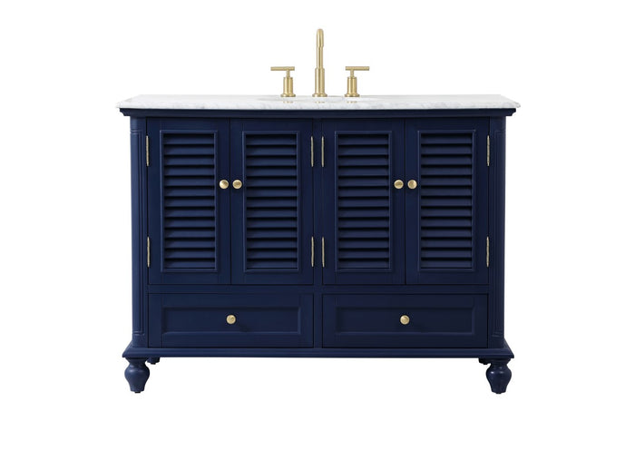 Elegant Lighting Vanity Sink Set from the Rhodes collection in Blue finish