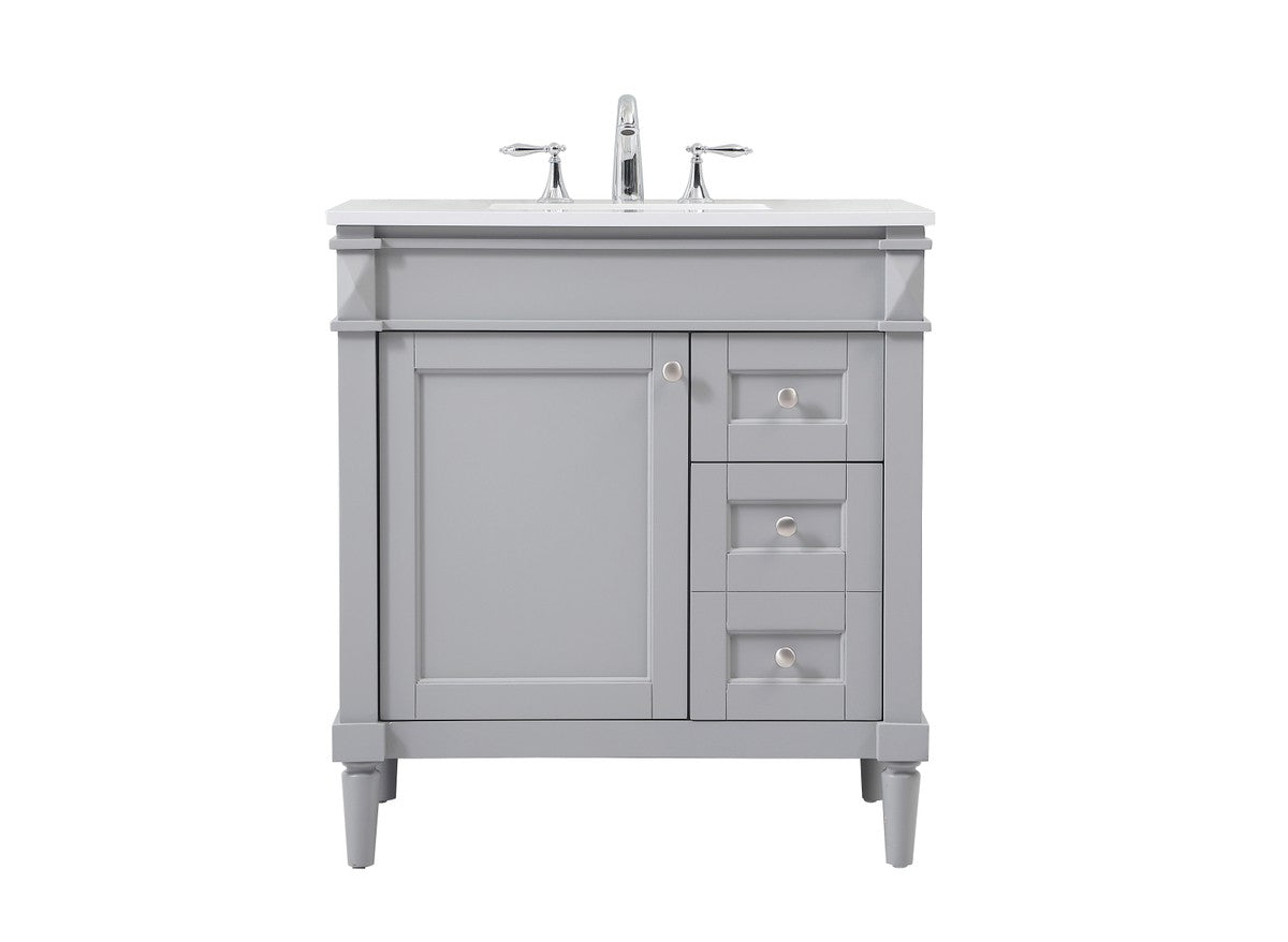 Elegant Lighting - VF31832GR - Single Bathroom Vanity - Bennett - grey