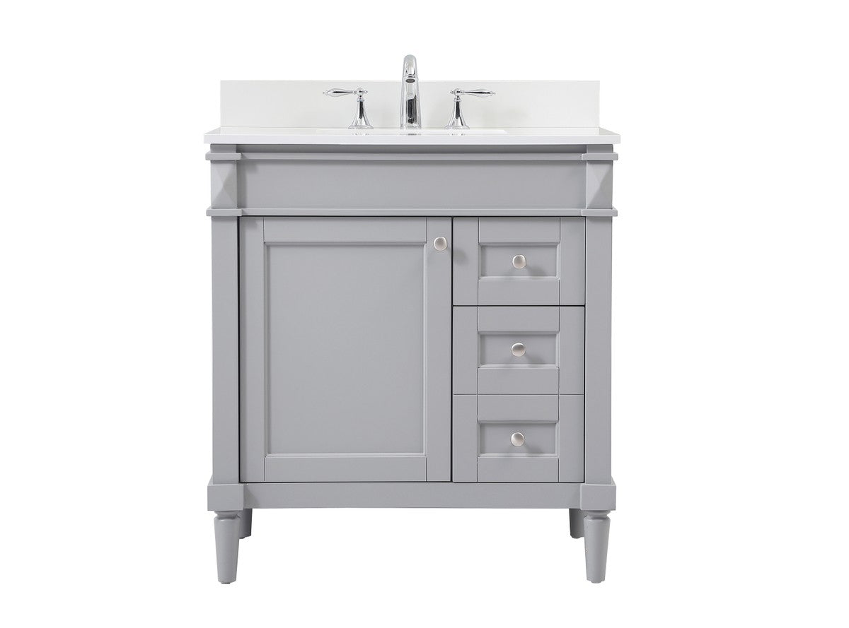 Elegant Lighting - VF31832GR-BS - Single Bathroom Vanity - Bennett - grey