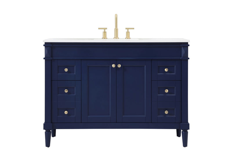 Elegant Lighting - VF31848BL - Single Bathroom Vanity - Bennett - Blue