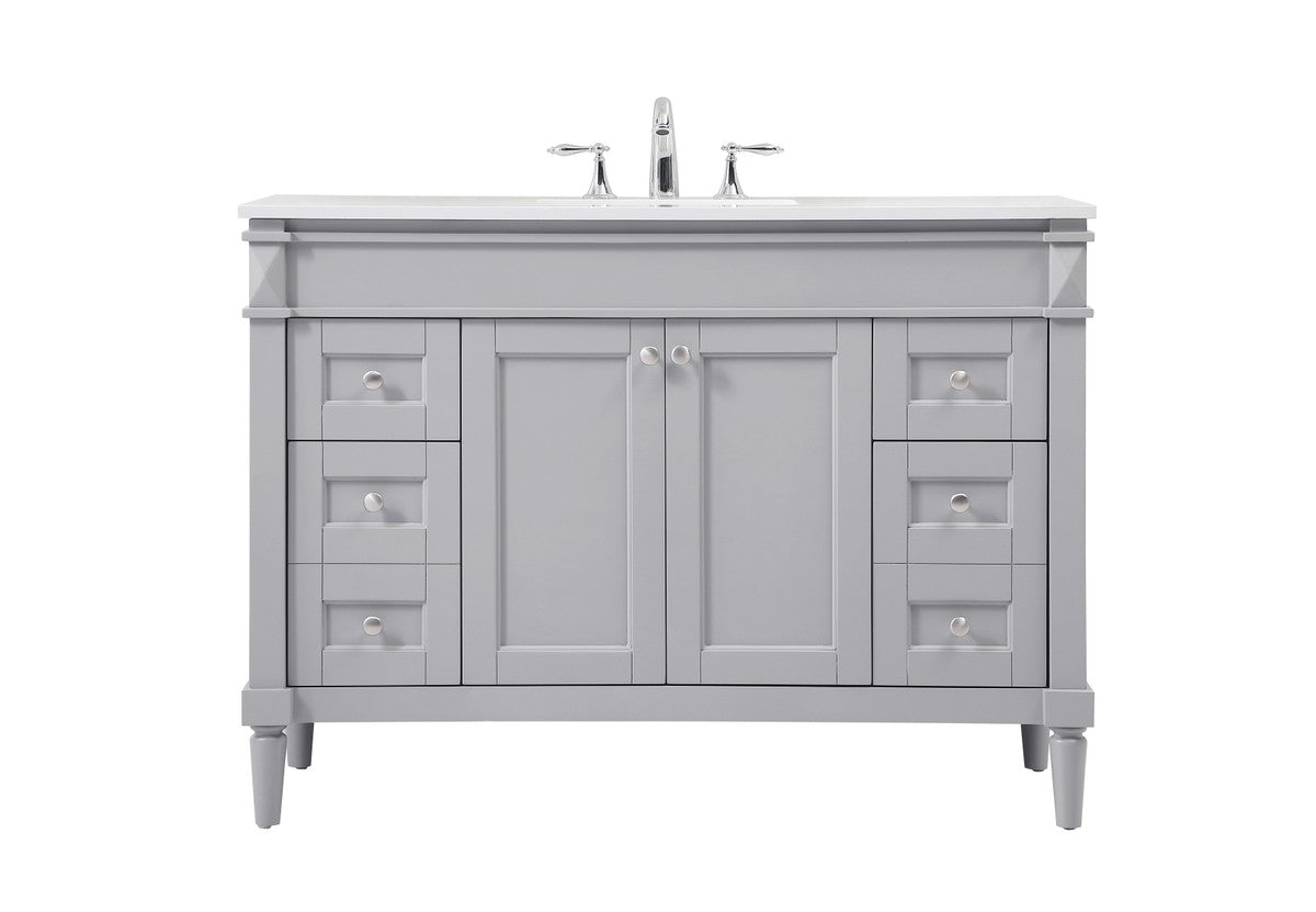 Elegant Lighting - VF31848GR - Single Bathroom Vanity - Bennett - grey