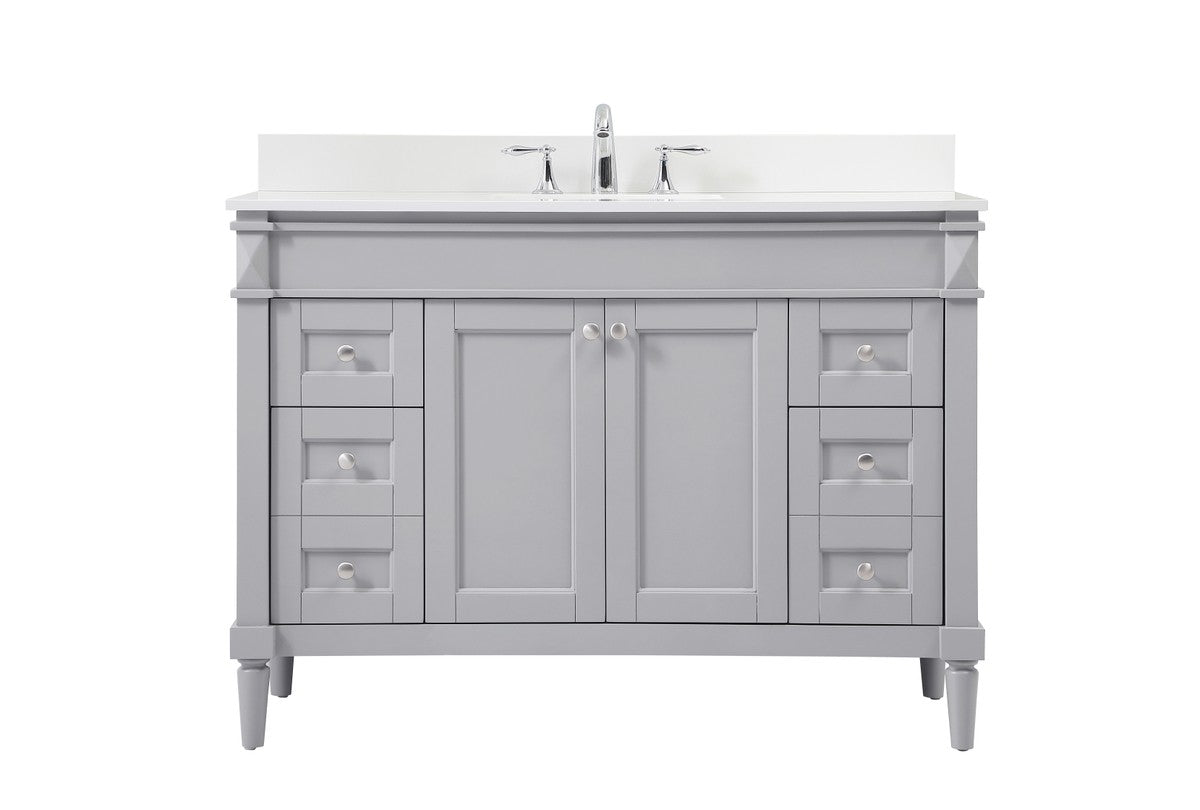 Elegant Lighting - VF31848GR-BS - Single Bathroom Vanity - Bennett ...