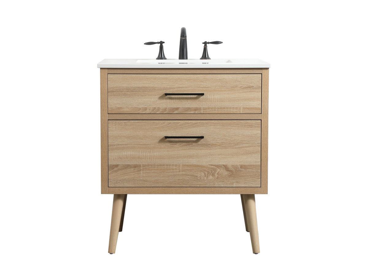 Elegant Lighting - VF41030MW - Single Bathroom Vanity - Boise - mango wood