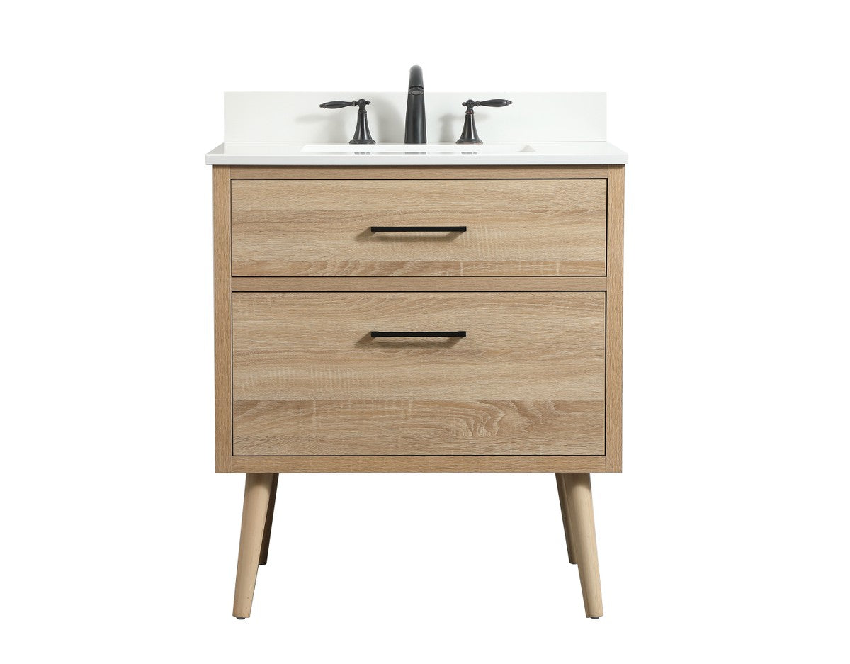 Elegant Lighting - VF41030MW-BS - Single Bathroom Vanity - Boise - mango wood