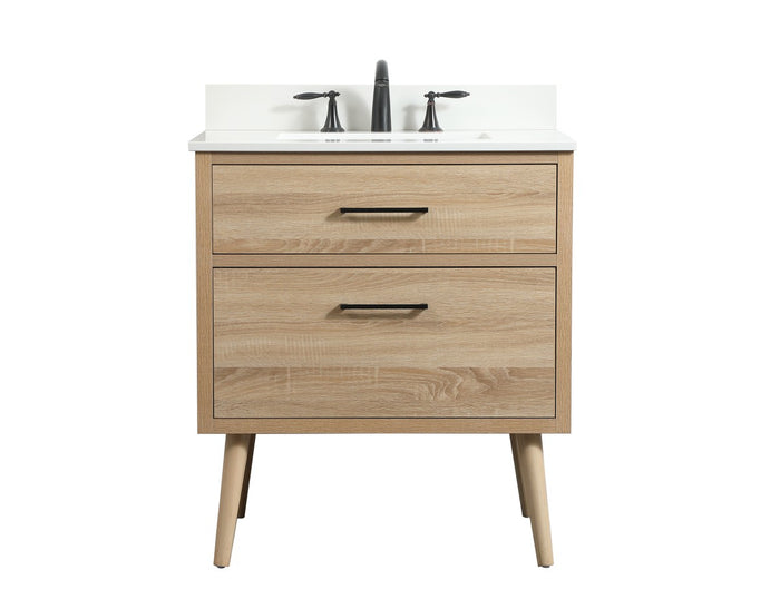 Elegant Lighting - VF41030MW-BS - Single Bathroom Vanity - Boise - mango wood