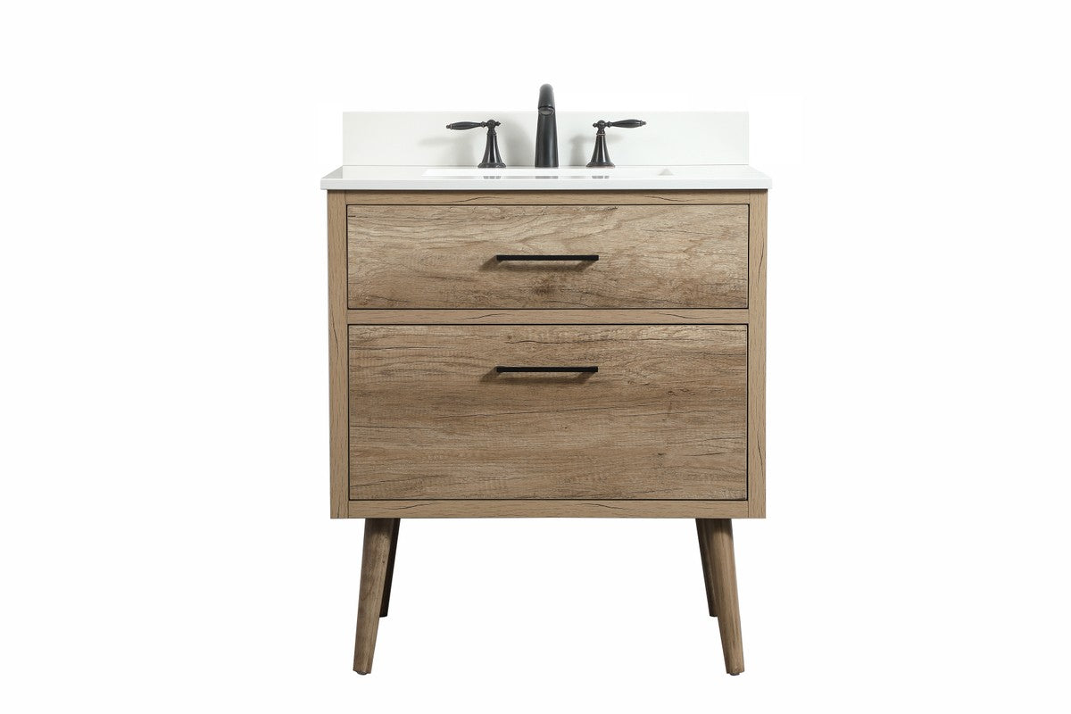 Elegant Lighting VF41030NTBS Single Bathroom Vanity Boise