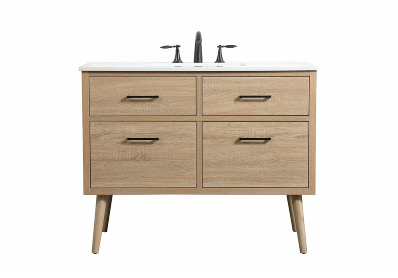 Elegant Lighting VF41042MW Single Bathroom Vanity Boise Mango