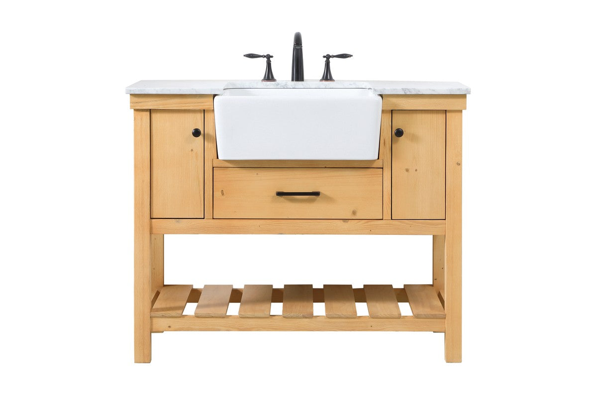 Elegant Lighting - VF60142NW - Single Bathroom Vanity - Clement - natural wood