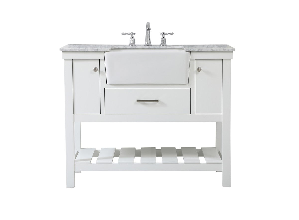 Elegant Lighting - VF60142WH - Single Bathroom Vanity - Clement - white
