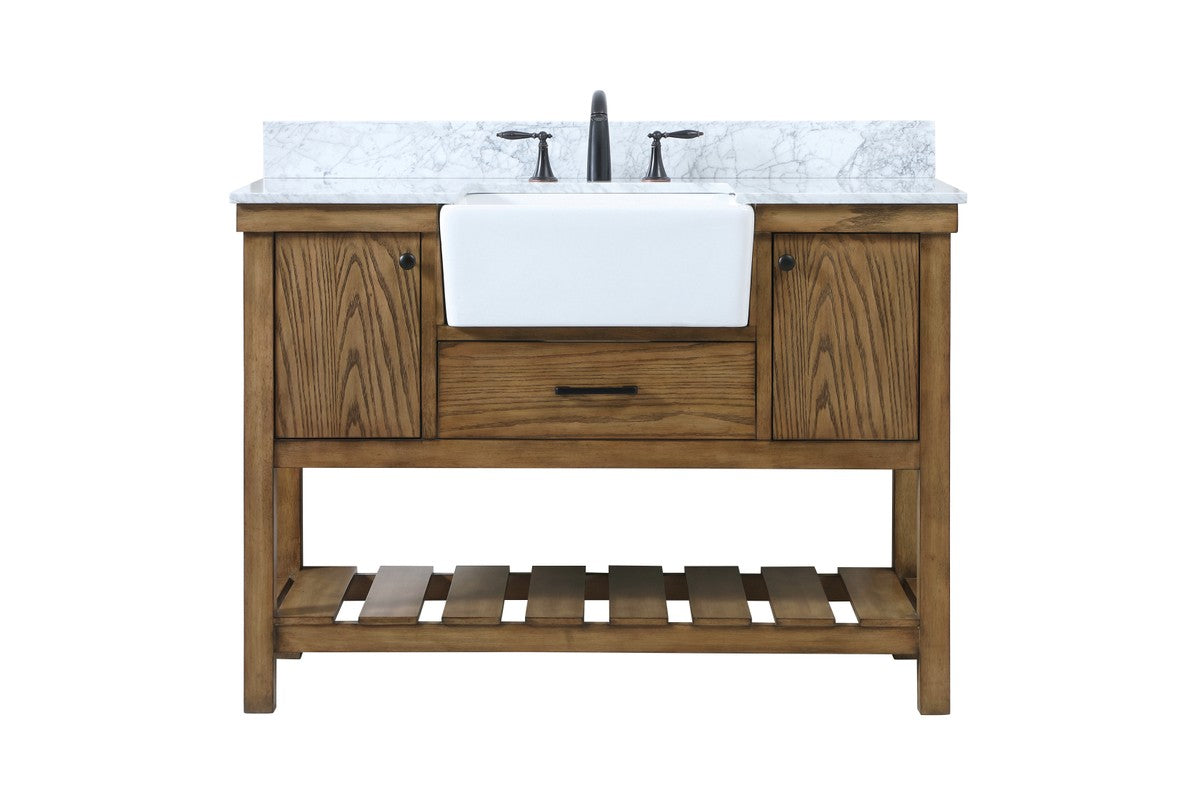 Elegant Lighting - VF60148DW-BS - Single Bathroom Vanity - Clement ...