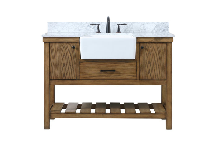 Elegant Lighting Single Bathroom Vanity from the Clement collection in Driftwood finish