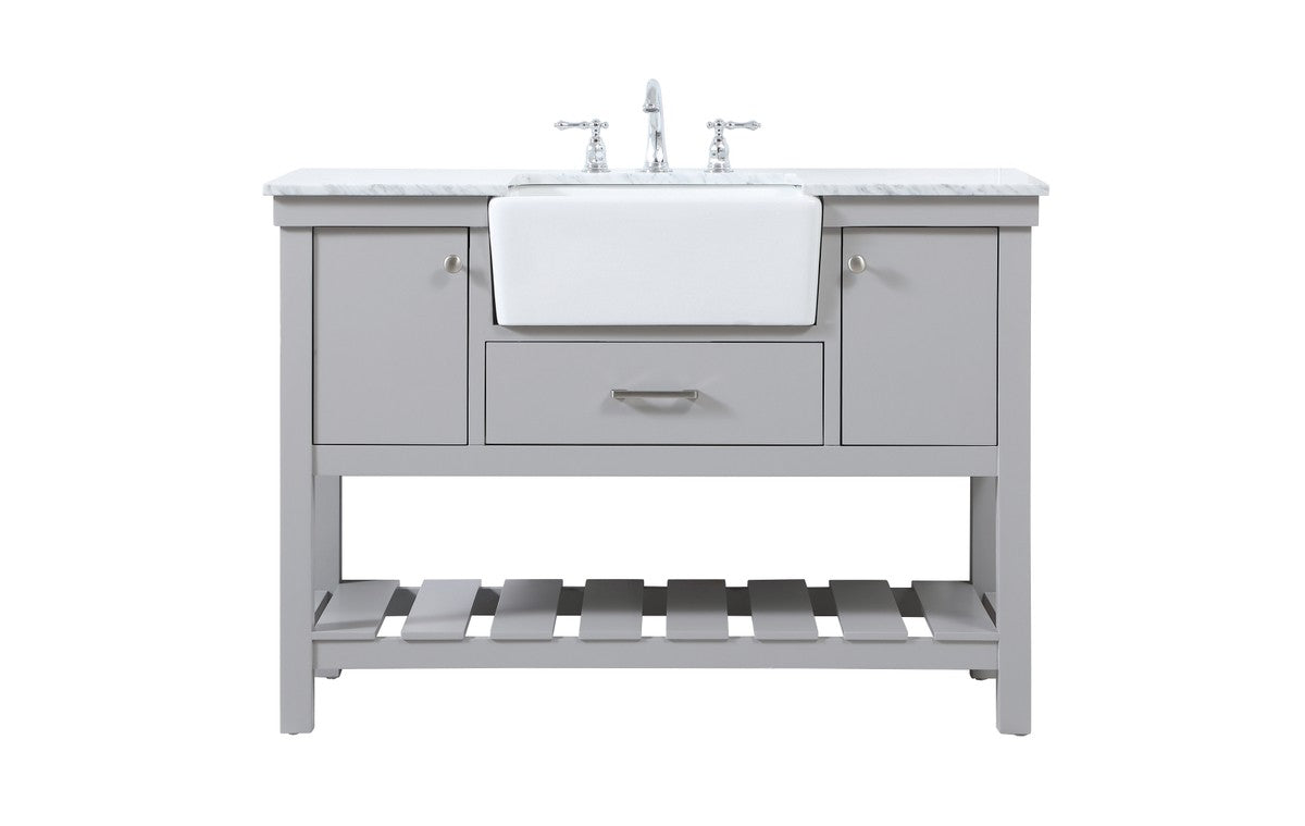 Elegant Lighting - VF60148GR - Single Bathroom Vanity - Clement - Grey ...