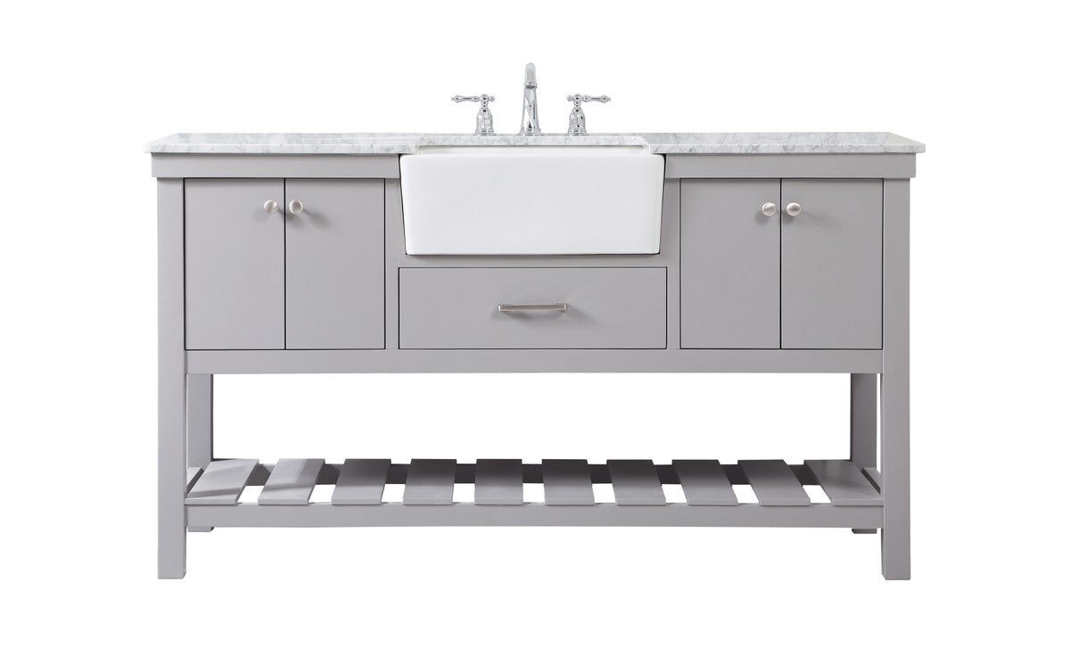 Elegant Lighting - VF60160GR - Single Bathroom Vanity - Clement - grey
