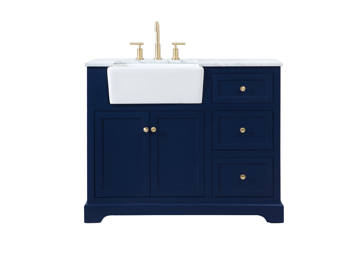 Elegant Lighting - VF60242BL - Single Bathroom Vanity - Franklin - blue ...