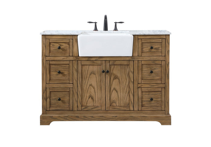 Elegant Lighting Single Bathroom Vanity from the Franklin collection in Driftwood finish