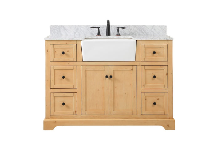 Elegant Lighting Single Bathroom Vanity from the Franklin collection in Natural Wood finish