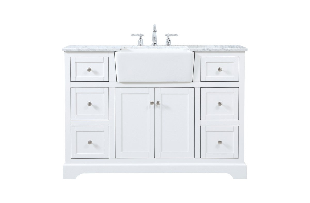 Elegant Lighting - VF60248WH - Single Bathroom Vanity - Franklin - white