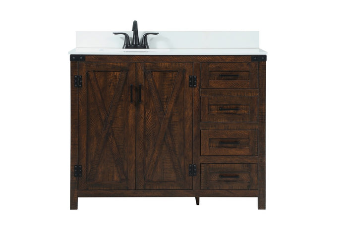 Elegant Lighting Single Bathroom Vanity from the Grant collection in Expresso finish